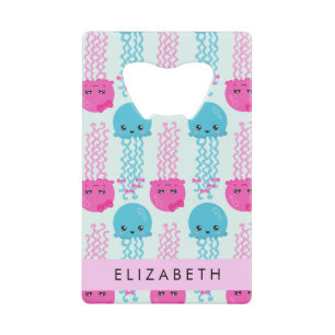 Motif de méduses, Mignonne méduse, Mer, Votre nom