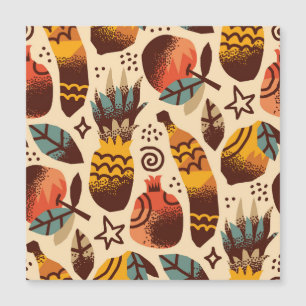 Motif de mélange de fruits tropicaux colorés