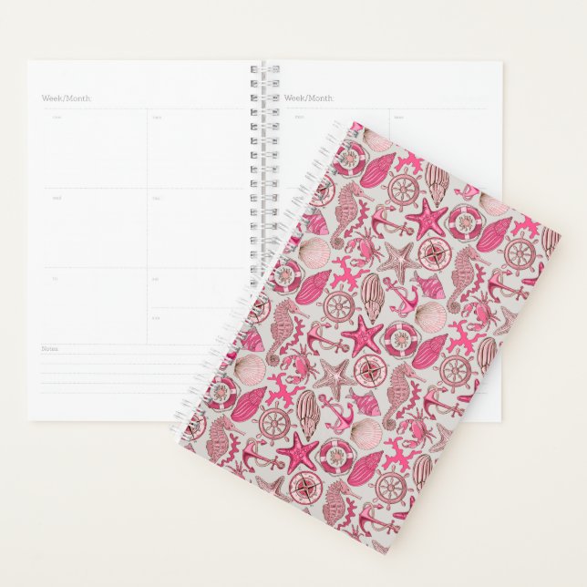 Motif de mer rose (Devant avec enveloppe)