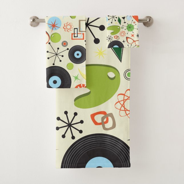 Motif de mode vintage rétro des années 50 et 60 (En situation)