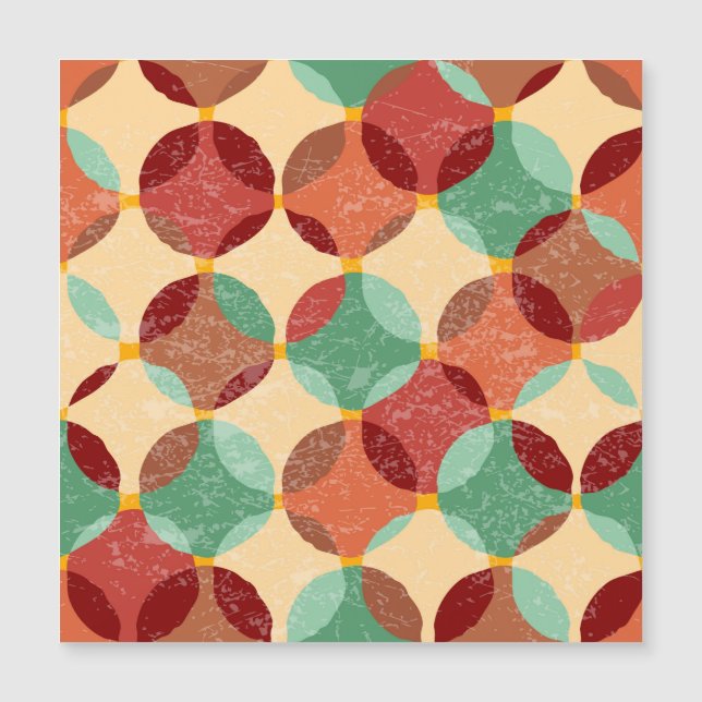 Motif de mosaïque circulaire, illustration géométr (Devant)