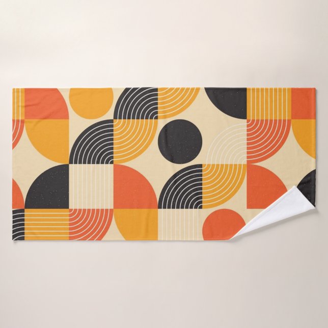 Motif de mosaïque géométrique (Serviette de bain)