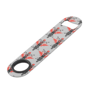 Motif de moto Motard Biker Ailes orange