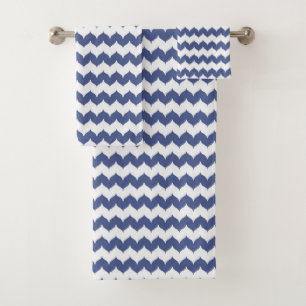 Motif de Navy Blue Ikat Chevron