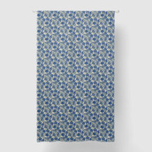 Motif de nénuphar à fleurs bleues