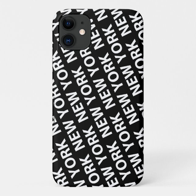 Motif de New York Coque blanc coque iphone (Dos)