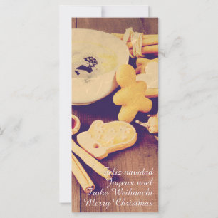 Motif de Noël avec biscuits, friandises et épices