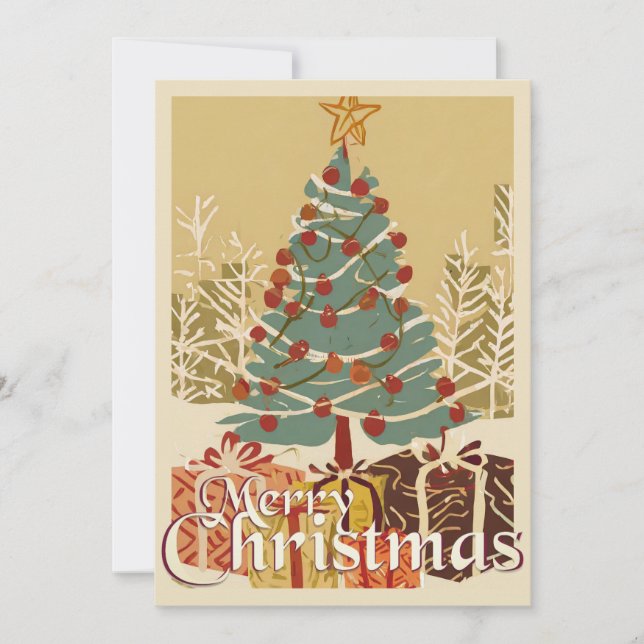 Motif de Noël, avec des cadeaux sous l'arbre de No (Devant)