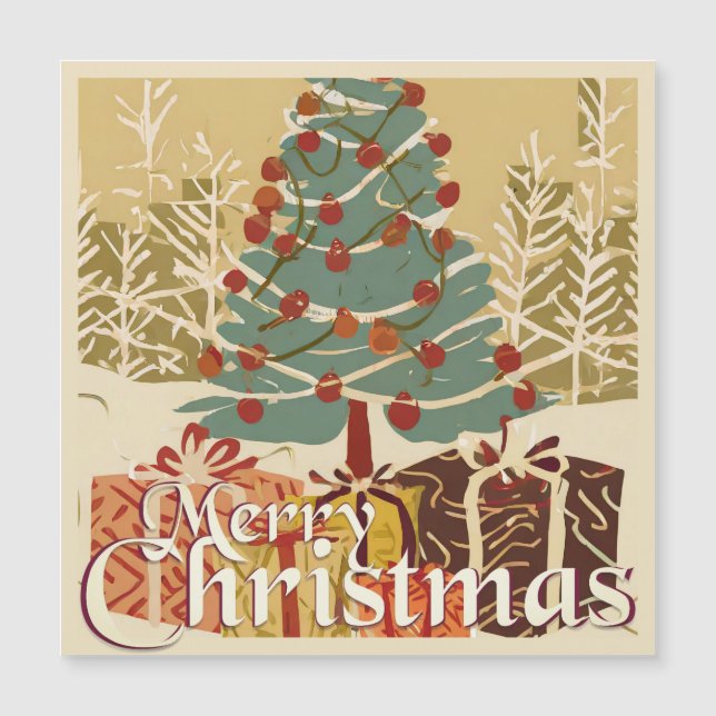 Motif de Noël, avec des cadeaux sous l'arbre de No (Devant)