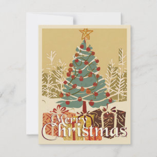 Motif de Noël, avec des cadeaux sous l'arbre de No