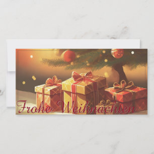 Motif de Noël avec des cadeaux sous l'arbre de Noë