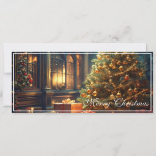 Motif de Noël avec des cadeaux sous l'arbre de Noë