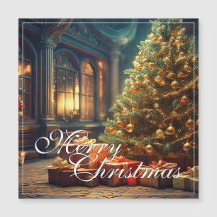 Motif de Noël avec des cadeaux sous l'arbre de Noë