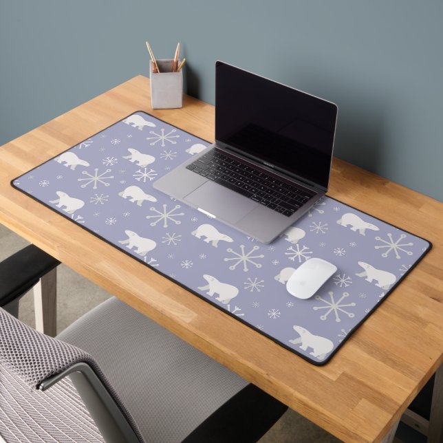 Motif de Noël avec ours polaires et flocons de nei (Bureau 2)