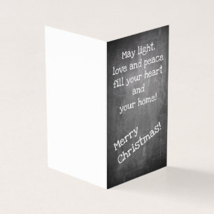 motif de Noël dans le style tableau noir - Carte X