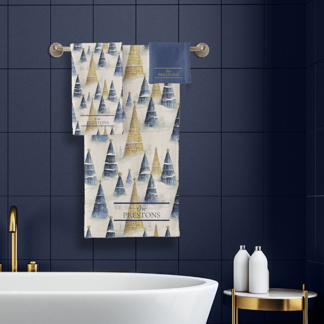 Motif de Noël en or bleu #8 ID1009 (Créateur téléchargé)