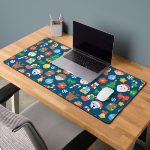 Motif de Noël joyeux sur fond bleu