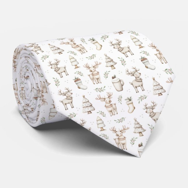 Motif de Noël mignon - Cravate (Roulé)