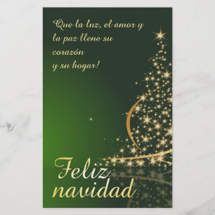 Motif de Noël vert avec arbre de Noël.