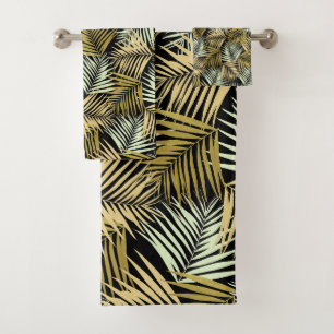 Motif de nuit rétro tropical #1 #palms #décoration