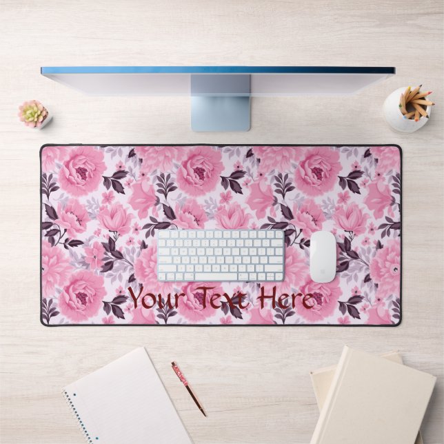 Motif de palette rose floral (Bureau 1)
