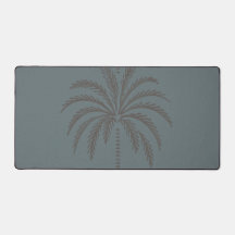 Motif de palmier minimal bleu gris tropical