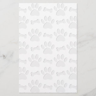 Motif De Pâtes Et De Bones De Chien Coupé En Papie