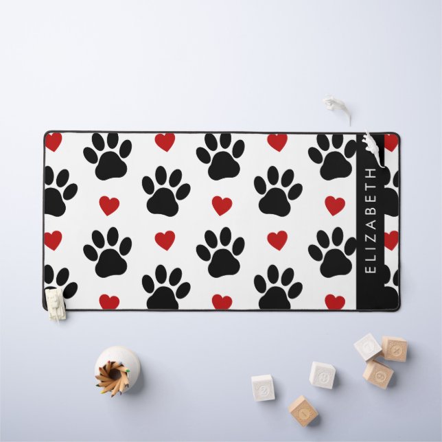 Motif De Pâtes, Pâtes Noires, Coeurs Rouges, Votre (Tableau pour enfants)