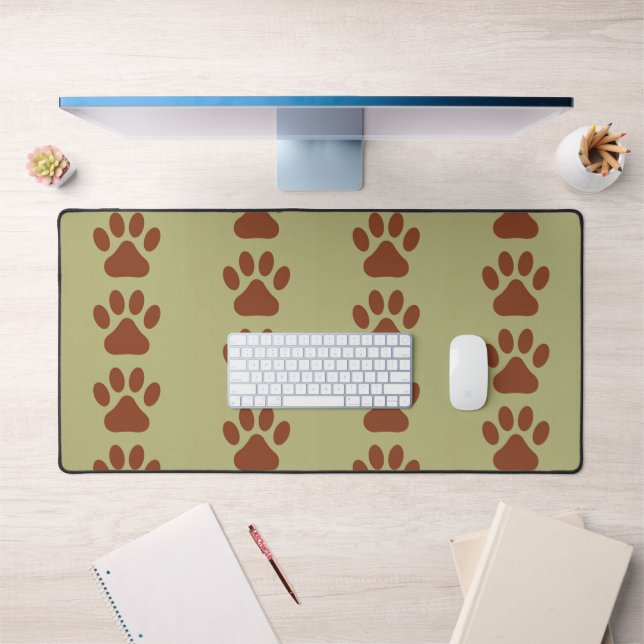 motif de patte Brown pour chien (Bureau 1)