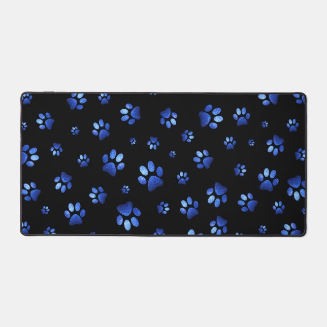 Motif de patte de chien de parties scintillant ble (Recto)
