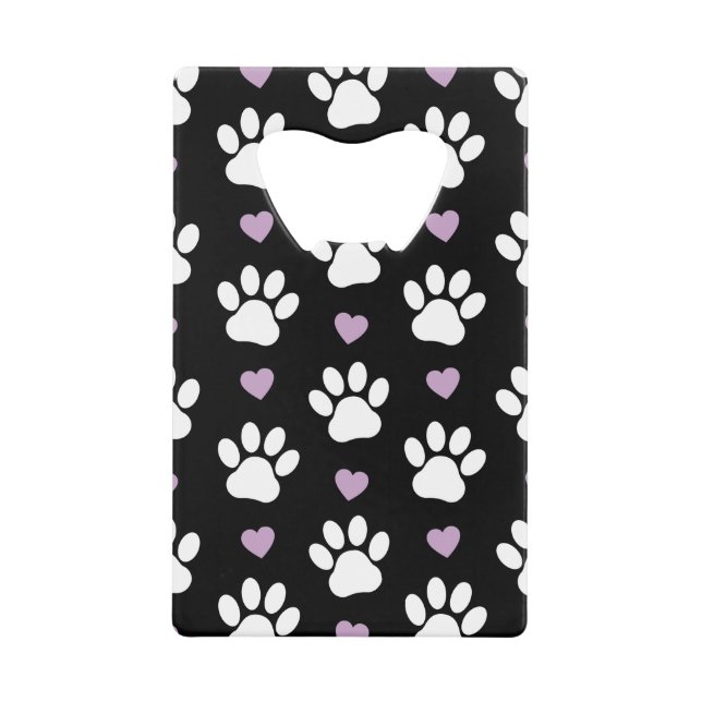 Motif de patte, Pattes de chien, Pattes blanches,  (Devant)