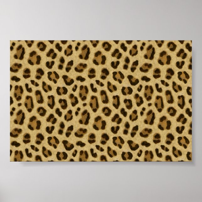 Motif de peau Poster de animal léopard (Devant)