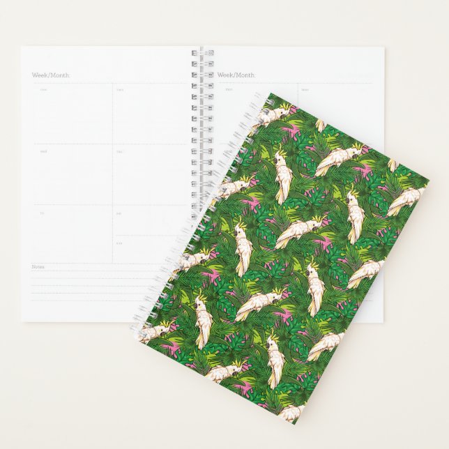 Motif de perroquets avec Feuilles de palme (Devant avec enveloppe)
