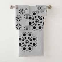 Motif de pétales à points de polka