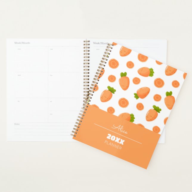 Motif de petites carottes et tranches (Devant avec enveloppe)