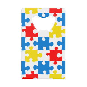 Motif de pièces de puzzle colorées vives