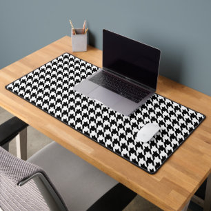 Motif de pied de géométrique noir et blanc