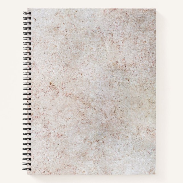 Motif de pierre de marbre Carnet spirale (Devant)