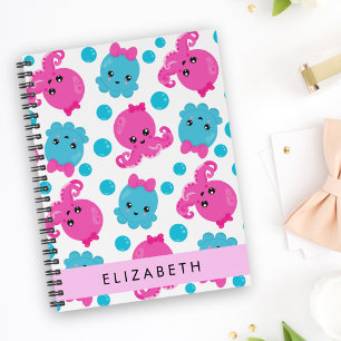 Motif de pieuvre, Pieuvre mignonne, Mer, Votre Nom