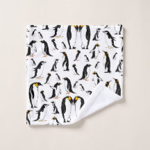 Motif de pingouin noir et blanc
