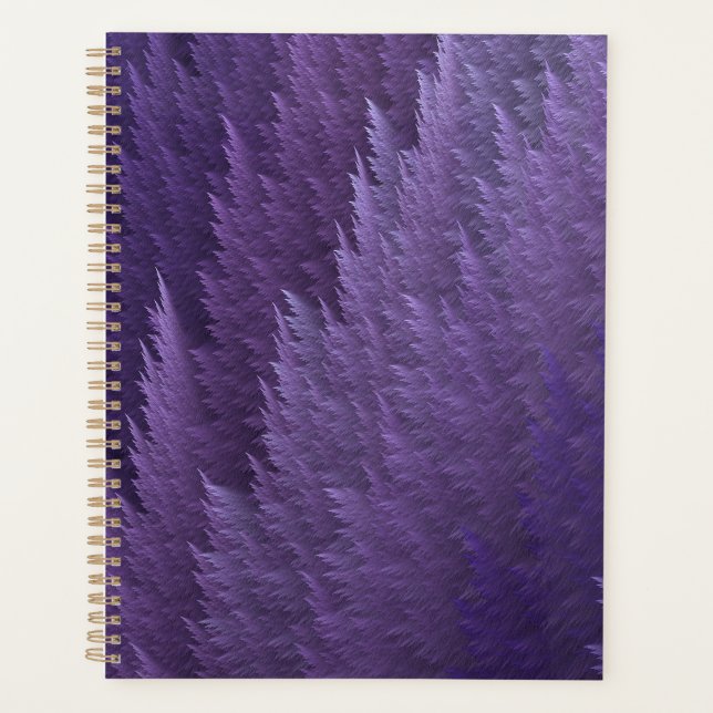 Motif de plume Tartan Violet Lilas Pourpre (Devant)