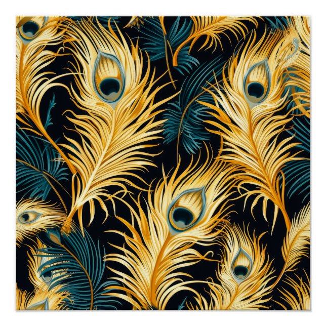 Motif de plumes Art déco (Devant)