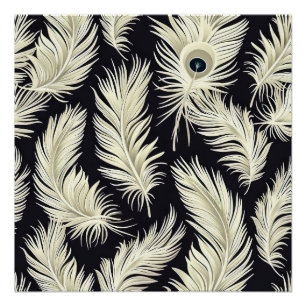 Motif de plumes Art déco