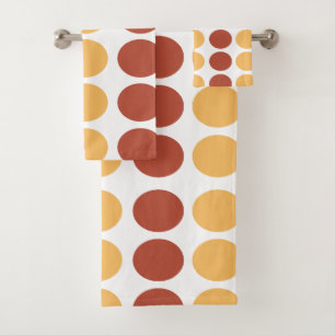 Motif de point Polka Brown orange
