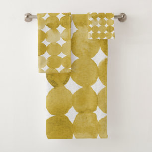 Motif de points jaune aquarelle tendance