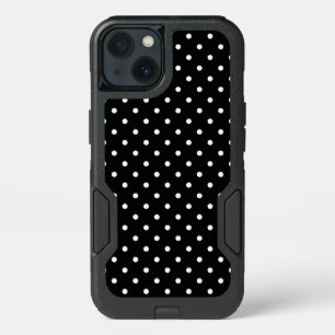 Motif de points Polka blanc et noir