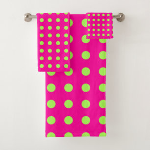 Motif de points rétro des années 80 en rose chau