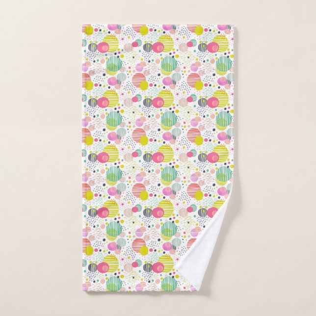 Motif de points tendance (Serviette à main)