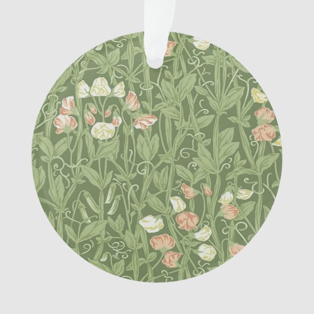 Motif de pois de senteur William Morris, botanique (devant)