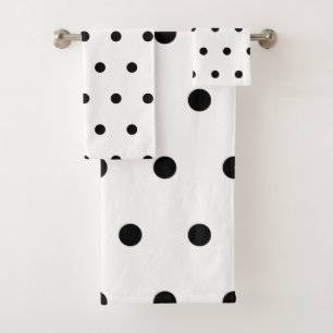 Motif de pois noir et blanc